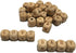 104pcs Square Wood Alphabet Letter Beads - 12MM Natural Beech Wooden Letter Beads for Jewelry Toys Making DIY Mom Mak Name Necklace...