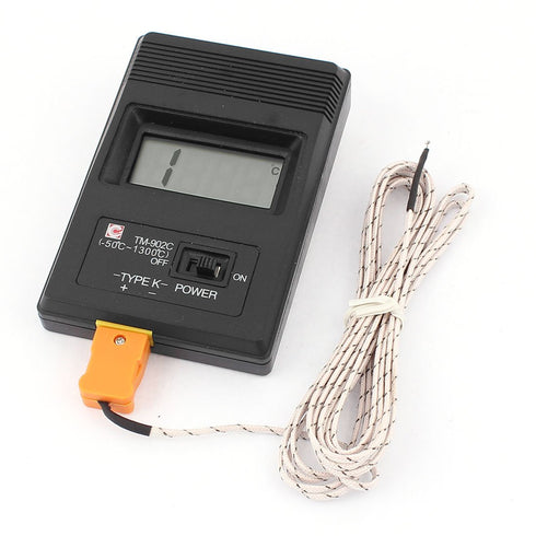 LCD K-Type Digital Display Thermometer TM-902C w Thermocouple Wire...