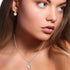 Nine West Silver-Tone and Crystal Necklace and Earrings Set...