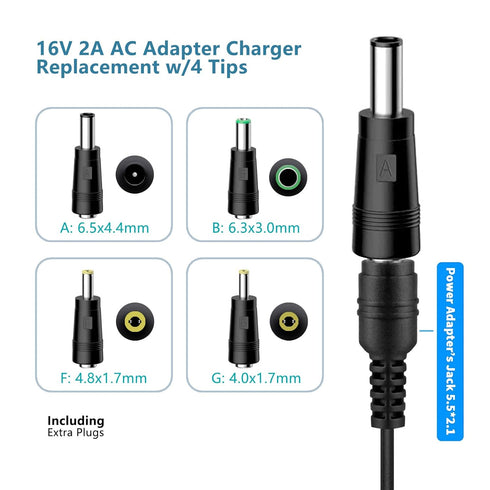 16V 2A AC DC Power Supply Adapter Charger Compatible for Altec Lansing IMW888 IMW888s IMW645 IMW778 IMT804N Big Super LifeJacket Wireless Waterpro...