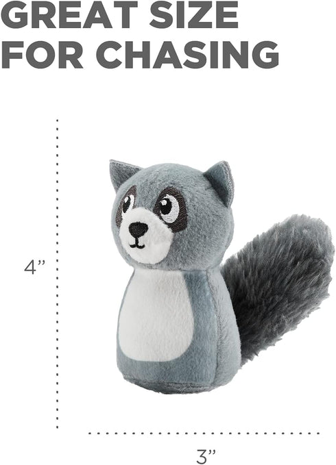 Outward Hound Squeakin' Racoon Hide A Puzzle Plush Replacement Dog Toys - 3 Pack...