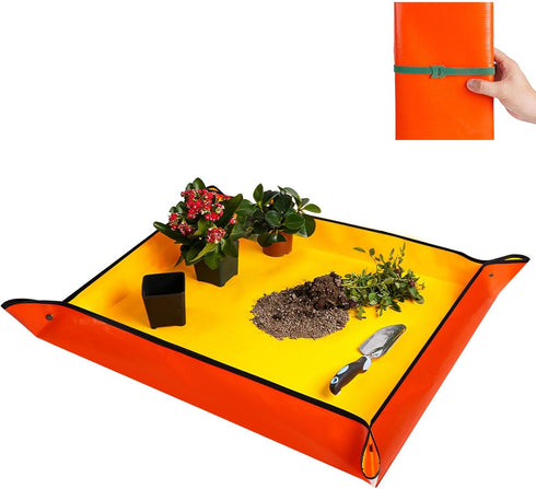 Large Potting Mat for House Plant Transplanting and Soil Mix Control Waterproof Plant RepottingTray Gardening Tools Plant Gifts for Plant Lovers (...