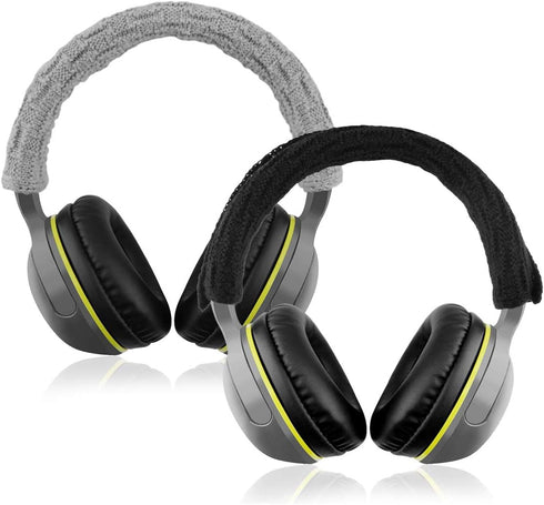 Geekria 2 PCS Knit Fabric Headband Pad Compatible with Bose, AKG, Sennheiser, Sony Headphones Replacement Band, Headset Head Top Cushion Cover Rep...