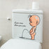 Cartoon Villain Toilet Stickers, Clean Your Piss Funny Decals, Waterproof Vinyl Wall Art Sign Decor, Removable Toilet Seat Quote Murals for Toilet...