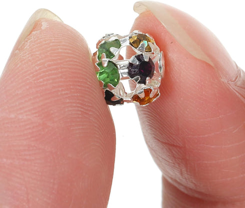 STOBOK 90pcs DIY Garland Bead DIY Beads Handcraft Beads Crystal Beads Spacers Beads Charms Bracelet Making Supplies DIY Jewelry Beads Diamond Bead...