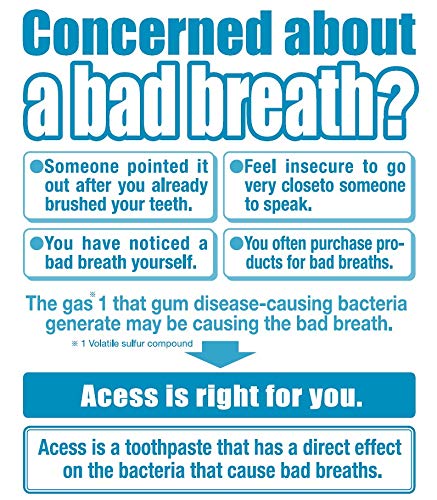 Acess Toothpaste for Oral Care, Herbal Toothpaste For Healthy Teeth and Gums, Pack of 1, 4.2 Ounce, Made in Japan...