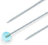 Dritz 3035 Crystal Glass Head Pins, 1-7/8-Inch (100-Count), Blue and Yellow...