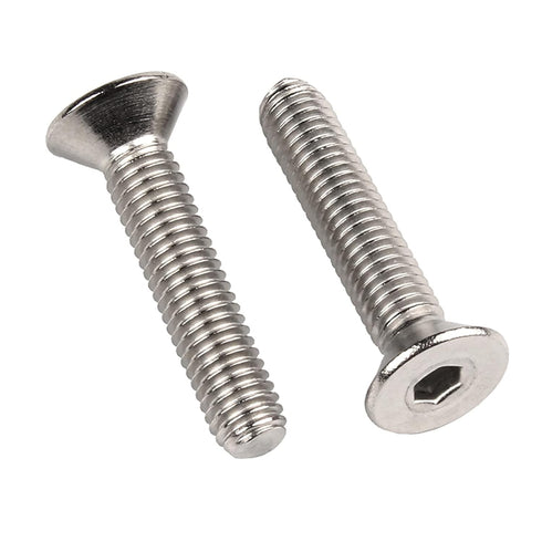 M10-1.5 x 55mm Flat Head Socket Cap Screws Bolts, Stainless Steel 18-8 (304), Bright Finish, Allen Socket Drive,Machine Screws Inner Hex Screw Fas...