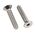 M10-1.5 x 55mm Flat Head Socket Cap Screws Bolts, Stainless Steel 18-8 (304), Bright Finish, Allen Socket Drive,Machine Screws Inner Hex Screw Fas...