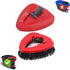Scrub Brush Replacement Head and Base for EasyWring Spin Mop 1 Tank System, Upgraded Floor Scrubber Brush Triangle Hard Bristle Cleaning Brush for...