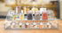 WUIVIUT Spice Rack Organizer For Cabinet, 2 in/Tier Acrylic Tiered Spice Shelf Can Storage Organizer for Kitchen Pantry Countertop...