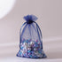 100 Pieces Gifts Organza Bags Navy Blue Drawstring 5x7 Inch for Baby Shower,Christmas,Nurse Birthday,Party Favor,Wedding,Graduation Sheer Mesh Fab...