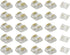 3-Pin 12mm COB LED Strip Connector Kit for Solderless Strip-to-Wire and Strip-to-Strip Joints on 5V 12V 24V DC COB LED Light Strips (Pack of 25)...