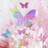 Newmemo 12pcs Gradient Sequins Butterfly Cake Toppers, Rose Gold Confetti Balloon Cake Supplies, Glitter Butterflies Cupcake Toppers Picks, Butter...