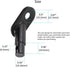 Biange Bike Trailer Hitch Connector, Cycling Adapter Accessories (Black)...