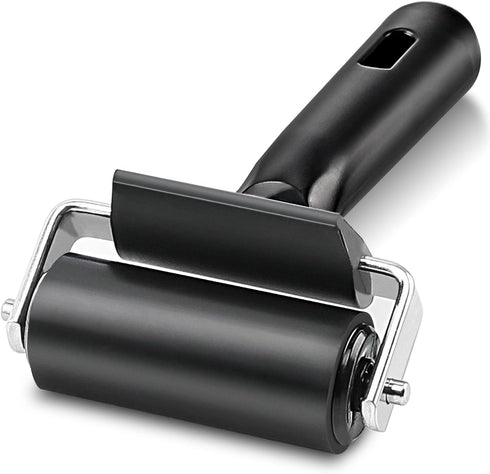 Rubber Roller, Ideal for Anti Skid Tape Construction Tools, Print, Ink and Stamping Tools (2.5-Inch, Black)...