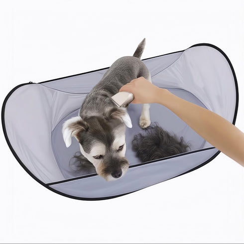 Pet Grooming Tools Pet Trim Playpen tent Fence/Foldable Dog Pool ?depilation Keep The Floor Clean Light Blue Cat Hair/Dog Hair Catcher ?Indoor Out...