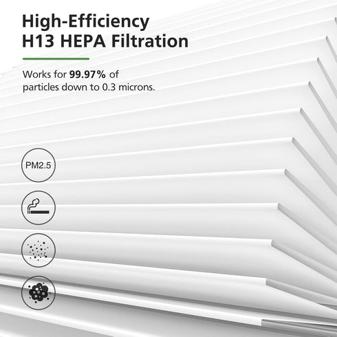 True HEPA Replacement Filter, Compatible with MK-06, TZ-K1, MJ001H Air Purifier, 4-in-1 High-Efficiency H13 HEPA Air Filter, Pet Dander Version...