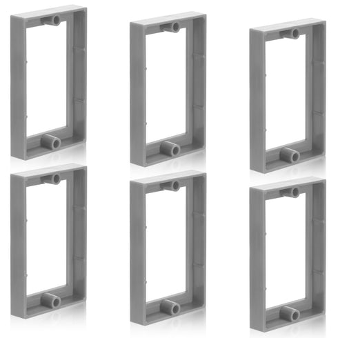 6pcs Electric Box Extender, 1/2" Single Gang Receptacle Outlet Box Extenders Outlet Extension Box for Electric Outlet Switches and Electric Box (G...