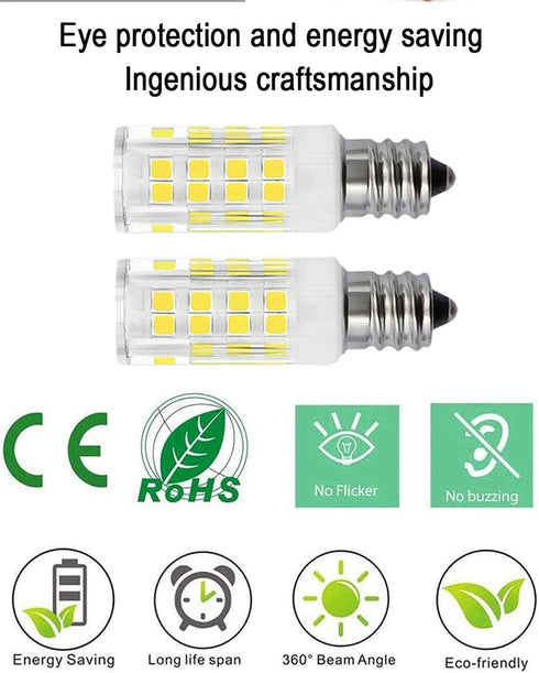 WE05X20431 Dryer Drum Light Bulb 22002263 3.5w 120v LED Bulb Replacement Part Compatible with Hotpoint GE Dryers for 14200559 14201091 2-PACK (Warm White)