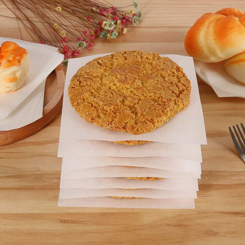 Square Patty Paper 5.5x5.5 Inch, Set of 300, Non Stick Patty Paper Sheets for Burger Press, Patty Serperate and Cake Baking,Freezing and Caramel C...
