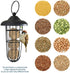 SUQ I OME Metal Tube Hanging Feeder, Fat Ball Holder Feeder, Outdoor Wild Bird Feeder, Wire Suet Ball Feeder Food Dispenser Millet Holder Creative...
