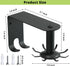 Utensil Hooks, 360 Rotatable Kitchen Utensil Rack Hangers Hooks Stainless Steel Wall Mounted with 10 Hooks for Cabinet Kitchen Bathroom...