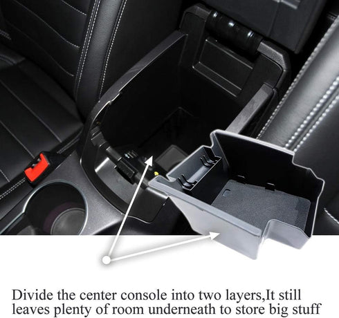 Vesul Center Console Storage Box Compatible with Ford Escape 2013 2014 2015 2016 ABS Tray Insert Armrest Organizer Glove Pallet...