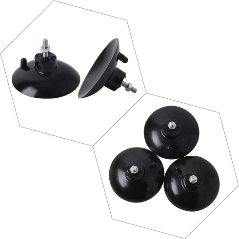HSTECH (4 Pcs) Black French Fry Suction Cup Feet Compatible with Industrial Commercial French Fry Cutter...
