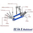 Outdoor color aluminum alloy combination tool mountain bike repair repair tool with chain cutter repair kit...