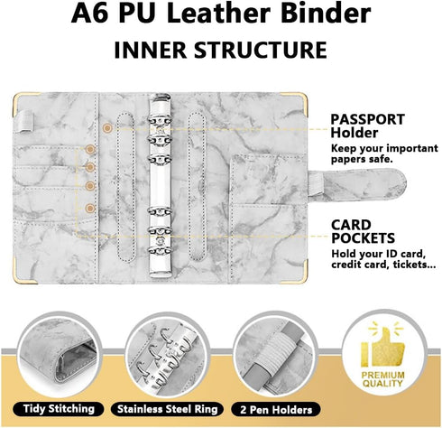 AUSTARK Budget Binder, Money Saving Binder Cash Envelopes for Budgeting, Money Organizer with 12pcs Zipper Envelopes & 12pcs Expense Budget Sheets...