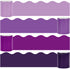 Whaline 65.6ft Purple Bulletin Board Borders 4 Rolls Purple Series Die-Cut Board Trim for School Classroom Office Chalkboard...