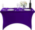 Spandex Table Cover for 4FT Table Universal Fitted Stretch Tablecloth for Party, Banquet, Wedding and Events-Purple...