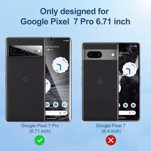 LK 2 Pack for Google Pixel 7 Pro Screen Protector 6.7-inch + 2 Pack Lens Protector with Positioning Tool, Self-Healing TPU Film, Touch Sensitive, ...