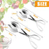 2 PACK Buffet Tongs,Stainless Steel Salad Tongs,Serving Tongs for Home Kitchen,Cake,Bread,Catering,Party,Barbecue,Seafood,Frying(10Inch and 8Inch)...