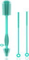Bottle Brush and Straw Cleaner Set Silicone,Soft Baby Bottle Cleaner Brush,Bendable Straw Cleaning Brush,Long Handle Bottle Brushes for Cleaning (...