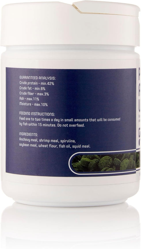 Plecoceramics Algae Wafers Universal Fish Food for Most Aquarium Fish - Turtle Food - Goldfish Food - Catfish Food - Algae Spirulina Wafers for Bo...