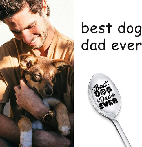 Dog Dad Gifts Spoon for Men Gifts for Dog Owners Dog Lover Gifts for Boys Father Day Gifts for Dad Boyfriend Husband Christmas Birthday Gifts for ...