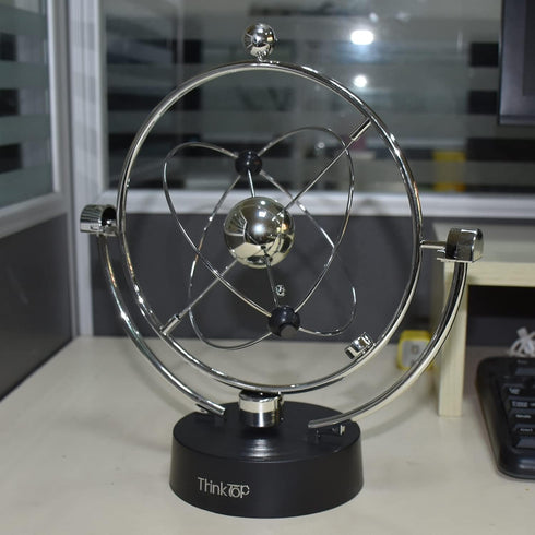 ThinkTop Kinetic Art Asteroid, Educational Physics Mechanics Science Toy Kinetic Art Milky Way Orbital Electronic Perpetual Motion Desk Home Decor...