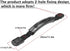 Kayak Handles, 4 Pack Double Hole with Hardware, Nylon 1.0inch Strap, 11.4in Length, for Ocean Kayak Lifetime Pelican Perception Canoe...