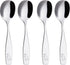ANNOVA Kids Silverware 10 Pieces Children's Safe Flatware Set Stainless Steel - 4 x Forks, 4 x Dinner Spoons, 2 x Safe Knife Toddler Utensils, Met...