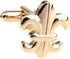 Fleur De Lis Pair Cufflinks in a Presentation Gift Box & Polishing Cloth …...