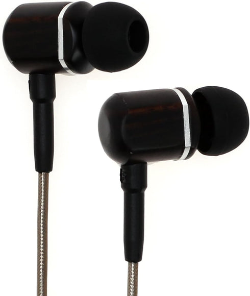 Symphonized MTRX 2.0 Premium Wired Earbuds - Wood In-Ear Headphones with Microphone & Volume Control, Noise Isolation - Corded Ear Buds for Androi...