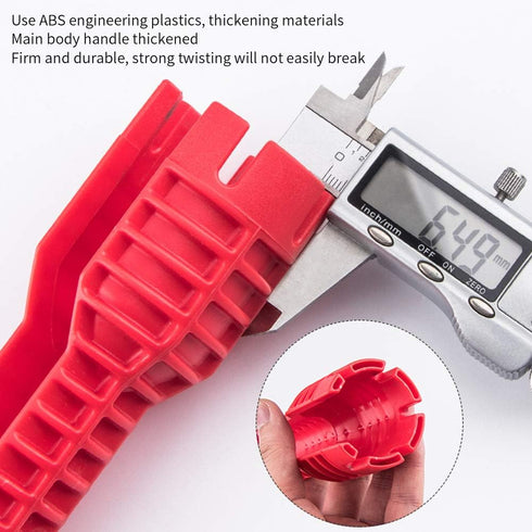 8-in-1 Faucet and Sink Installer, Multi-purpose Wrench Plumbing Tool, Sink Wrench for Toilet Bowl/Sink/Bathroom/Kitchen Plumbing and More Repair H...