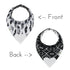 Pickle & Olive Reversible Baby Teething Bibs - Attached Heart Shaped Teether - Monochrome - Set of 2...