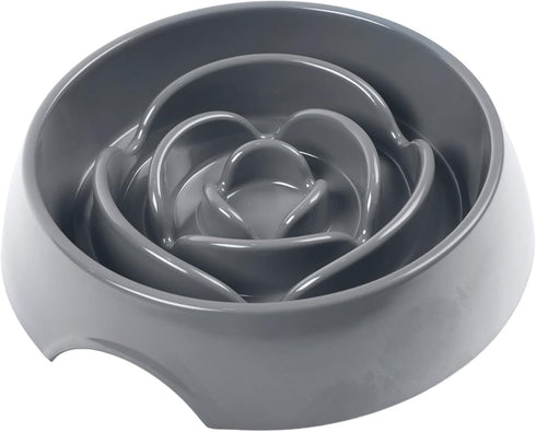 Messy Mutts Interactive Slow Feeder | Puzzle Slow Feeder Dog or Cat Bowl | Enrichment Food Dish to Slow Eating, Prevent Bloating | 9.8” x 2.2” | 3...