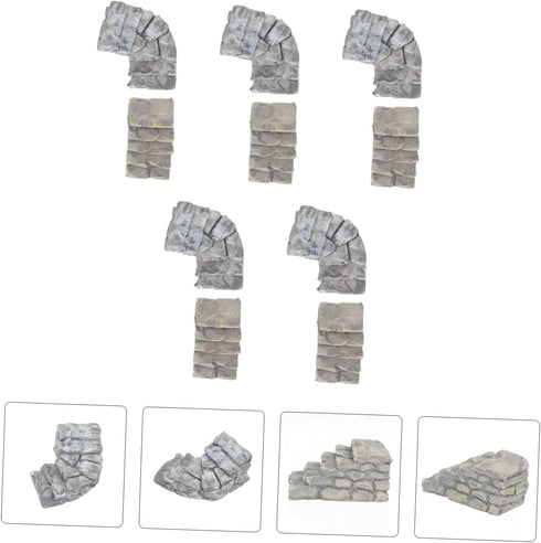 10pcs Micro Landscape Stairs Fairy Garden Figurines Resin Micro Figurines Mini Landscape Ornament Micro Landscape Decor Micro Landscape Ornaments ...