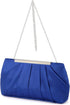 Elegant Evening Clutch Pleated Satin Bridal Purse Party Prom Banquet Handbag Shoulder Bag...