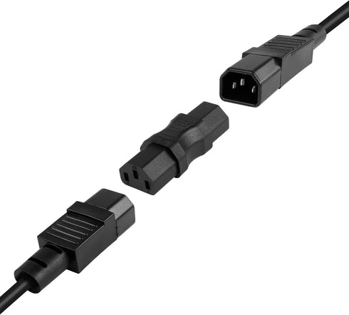PNGKNYOCN IEC320 C13 Power Adapter,AC 250V 10A IEC320 C13 Female to Female Extension Power Socket Adapter for Cord Connection (2-Pack)...