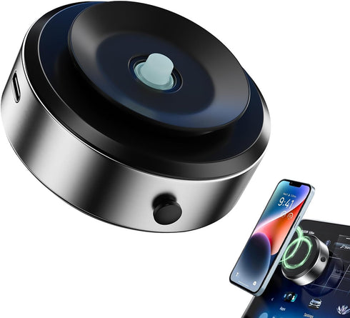 Vacuum Magnetic Suction Cup Phone Mount, Hands-Free Magnetic Suction Mount for Car/Gym/Mirror/Smooth Surface, Shower Phone Holder for Magsafe iPho...